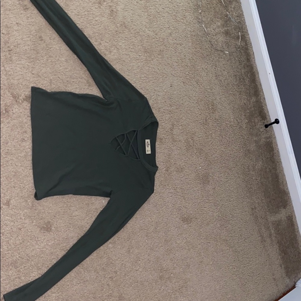 long sleeve open chest shirt